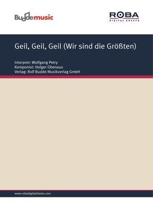 cover image of Geil, Geil, Geil (Wir sind die Größten)